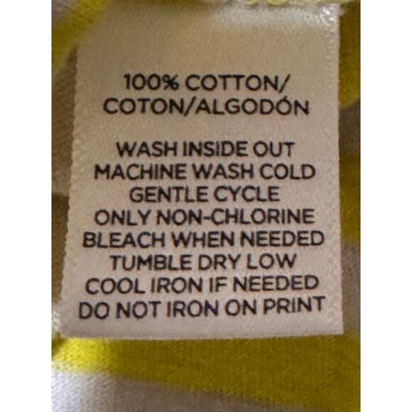 Ann Taylor Loft Shirt Yellow/White Striped Long Sleeve Size Petite Medium - Picture 5 of 6